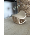 oval mat mini 'beige'