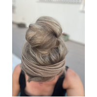 Twist Bandeau 'Suede Drops Taupe'