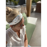 Twist Bandeau 'Suede Drops Taupe'