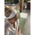 Twist Bandeau 'Suede Drops Wit'