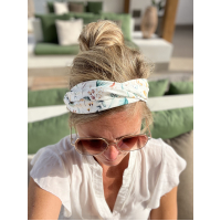 Twist Bandeau 'Suede Drops Taupe'