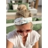 Twist Bandeau 'Suede Drops Wit'