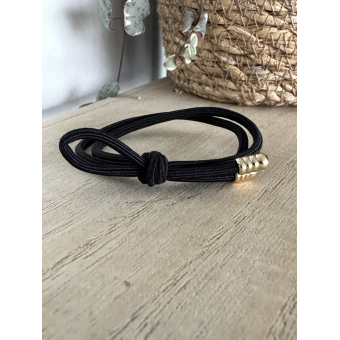 dubbele knoop NYLON zwart