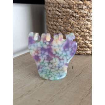 haarklem -multi green/purple-