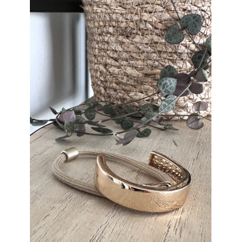 elastiek gold-beige