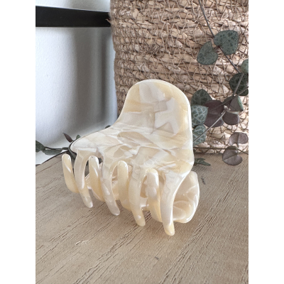 haarklem -beige white-